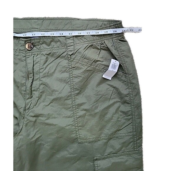Old Navy Alpine Tundra Green Full Lngth Wide Leg Cargo Pants Women’s Size XL NWT - Picture 6 of 16
